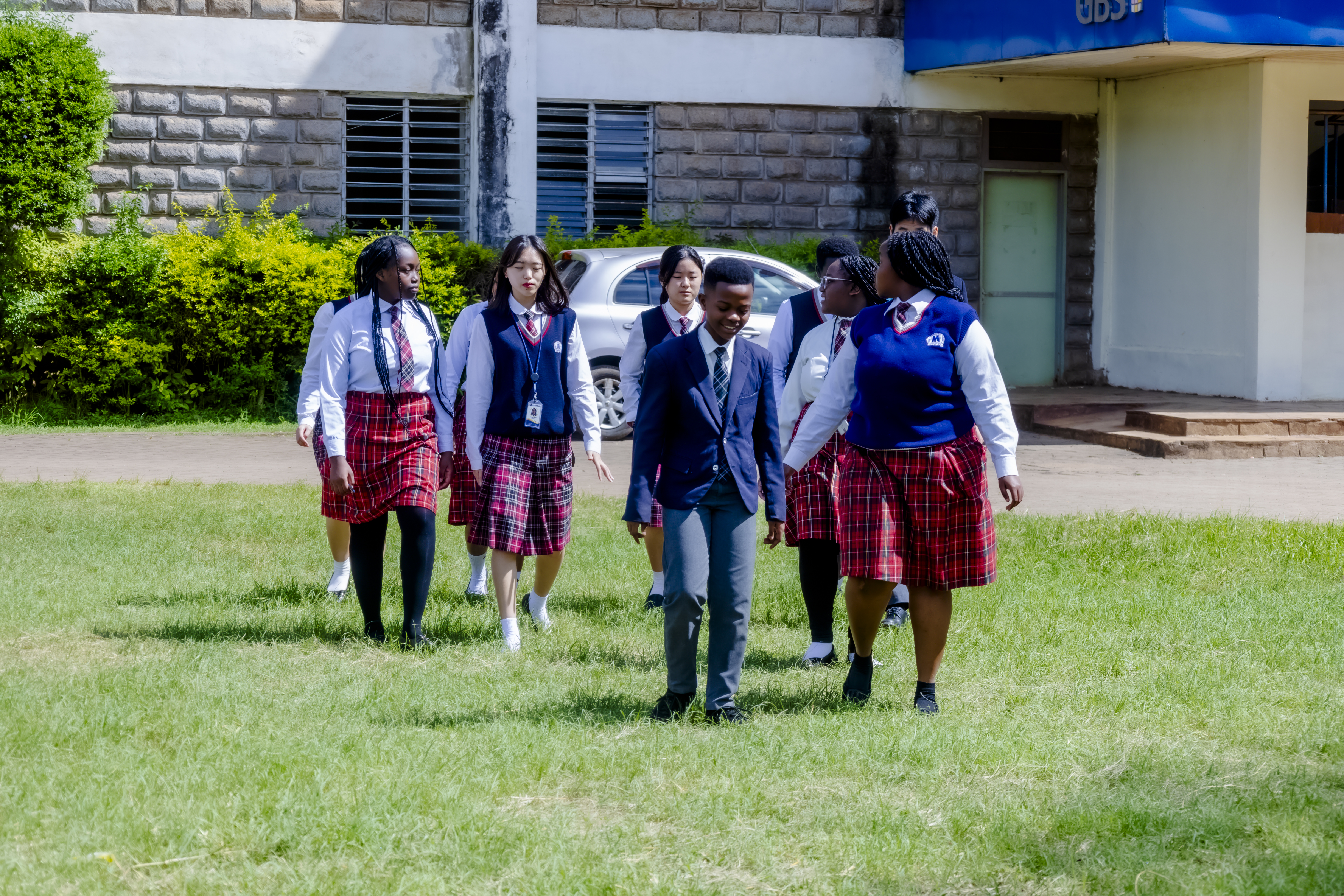 Students in School Uniform